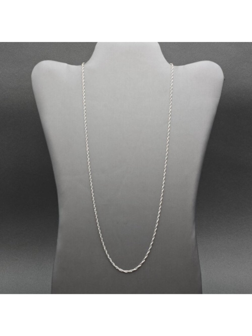 James Avery Sterling Silver Medium Rope Necklace 24" Retired 2mm Chain - Picture 2 of 9